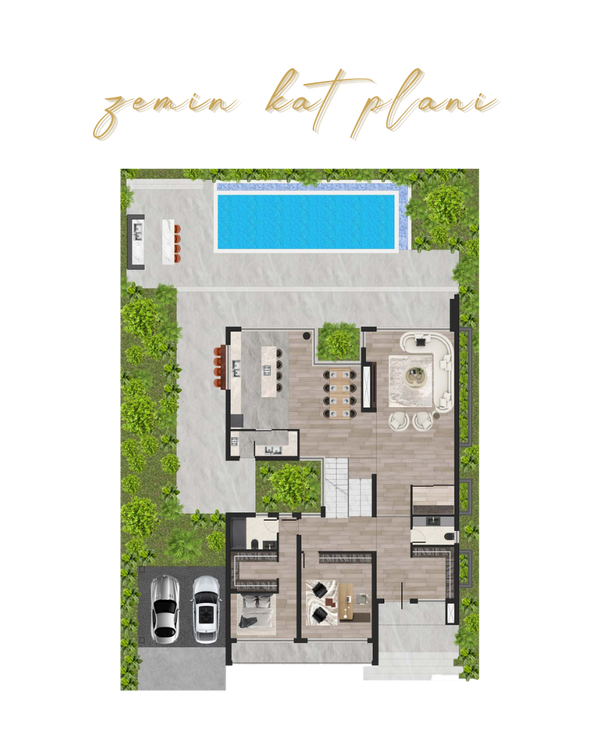 a tipi zemin kat planı